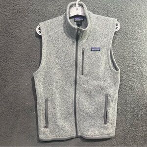Patagonia Light Gray Fleece Vest Size S